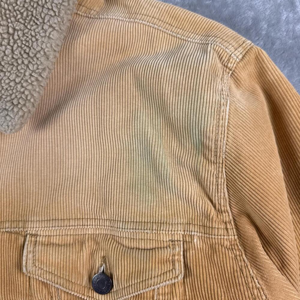 Aeropostale XL Rancher Trucker Jacket Shearling Lined Western Rustic Corduroy - Picture 6 of 6